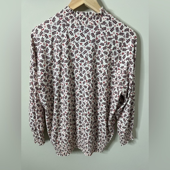 Torrid Textured Jersey Choker Neck Smocked Bottom Top New with Tags Size 0 - Picture 2 of 8